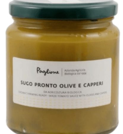 Paglione Organic Tomato Sauce Yellow With Olive And Capers