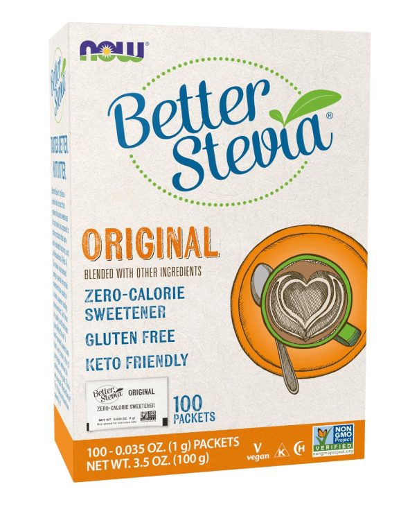 ed363c20 NOW Organic Better Stevia – 100 Packets - Image 1